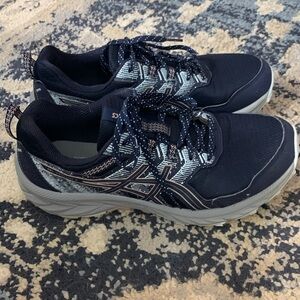 ASICS GEL - VENTURE 9 TRAIL Running SHOES Sneakers in Midnight Blue Women SZ 9.5